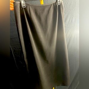 Vintage A Line Pencil Black Skirt Slit Size 14 Collections for Le Suit